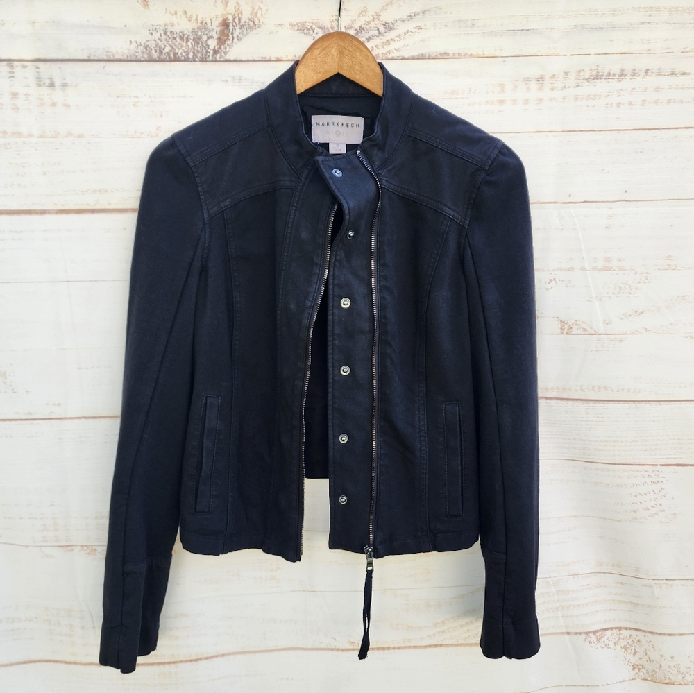 Marrakech Black Moto Jacket Size S